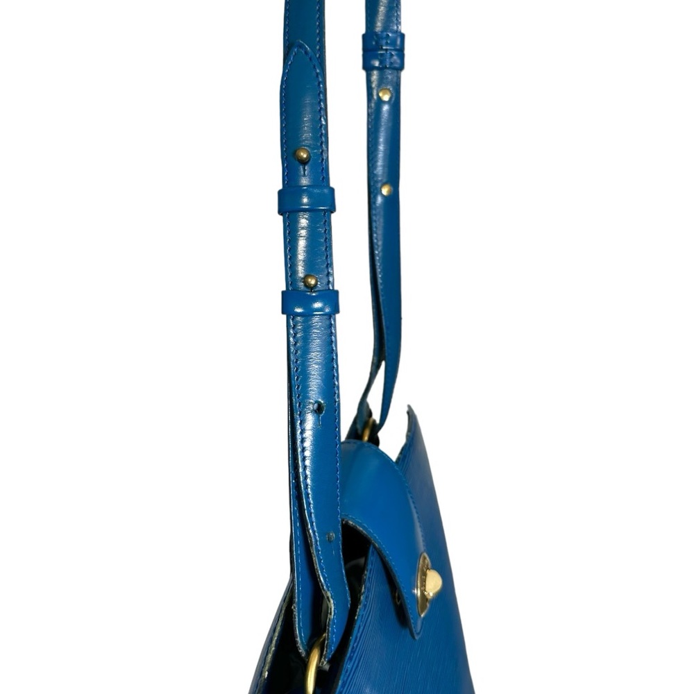 SALE! 💙Vintage 1993 LV Cluny Blue Epi Leather Bucket Bag - Picture 9 of 15